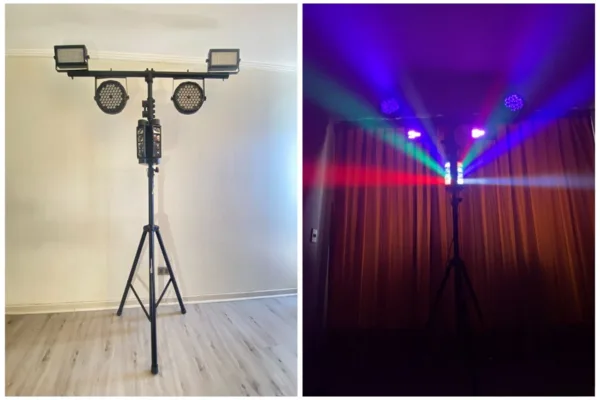 arriendo de luces para fiesta spider estroboscopica